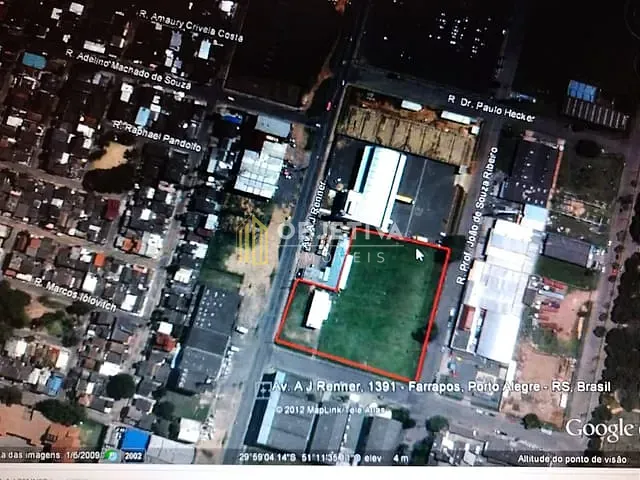 Terreno com 8200m², à venda, no bairro Humaitá em Porto Alegre