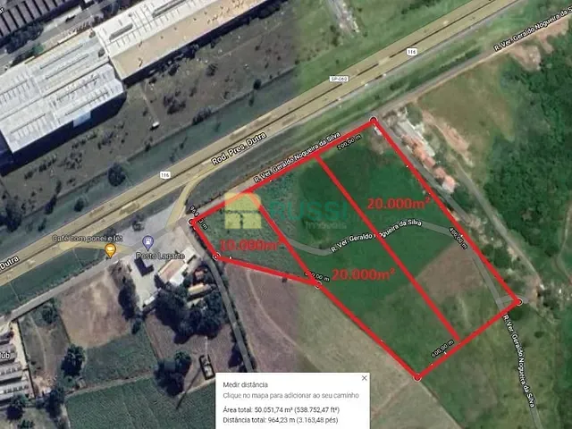 Terreno com 20000m², à venda, no bairro Vila Galvão em Caçapava