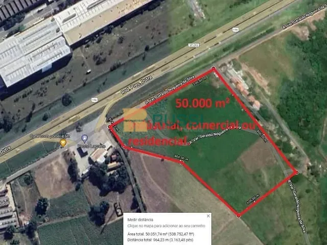 Terreno com 20000m², à venda, no bairro Vila Galvão em Caçapava