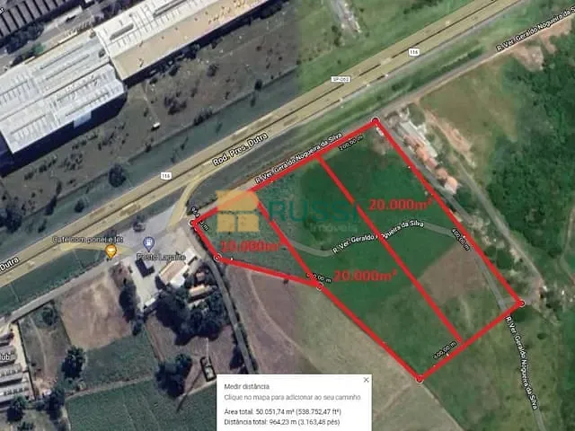 Terreno com 20000m², à venda, no bairro Vila Galvão em Caçapava