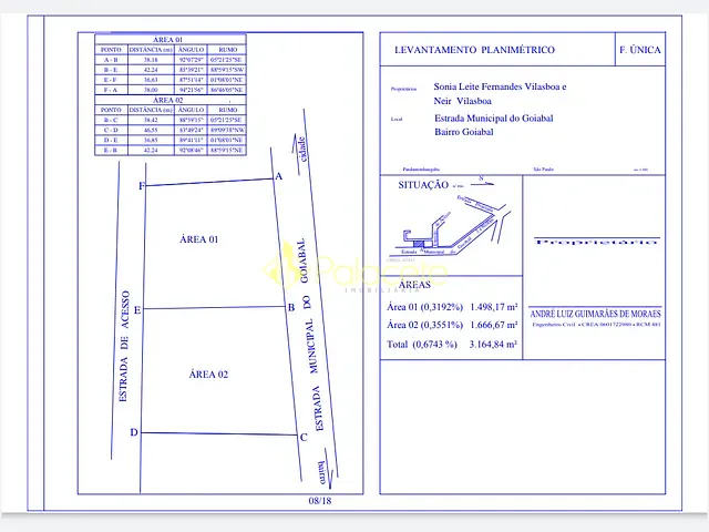Terreno com 1200m², à venda, no bairro Campinas em Pindamonhangaba