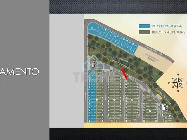 Terreno com 288m², à venda, no bairro Loteamento Residencial Colinas em Taubaté