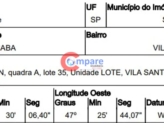 Terreno com 10m², à venda, no bairro VILA HARO em Sorocaba