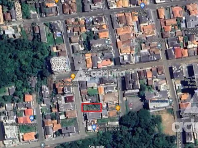 Terreno com 384m², à venda, no bairro Centro em Ponta Grossa