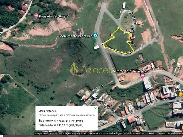 Terreno com 2953m², à venda, no bairro Jardim da Fonte em Cachoeira Paulista