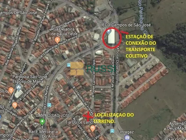 Terreno com 300m², à venda, no bairro Campos de São José em São José dos Campos