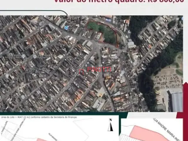 Terreno à venda, no bairro Jardim Laura em São Bernardo do Campo