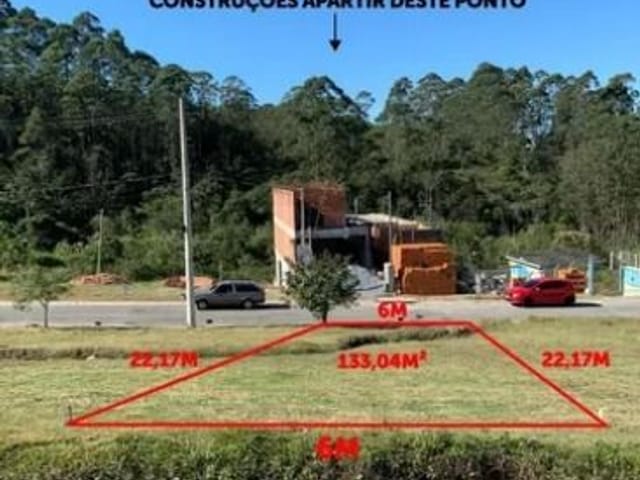 Terreno com 133m², à venda, no bairro Jardim Atalaia em Cotia