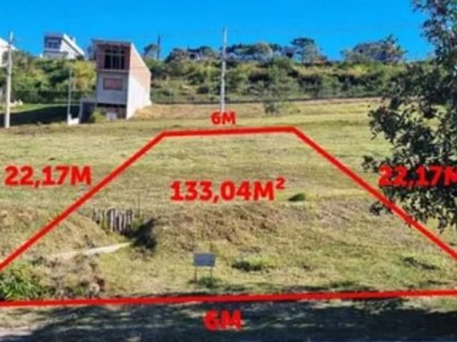 Terreno com 133m², à venda, no bairro Jardim Atalaia em Cotia