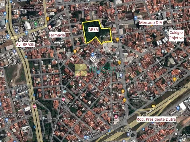 Terreno com 9787m², à venda, no bairro Vila São João em Caçapava