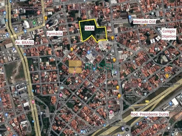 Terreno com 9787m², à venda, no bairro Vila São João em Caçapava
