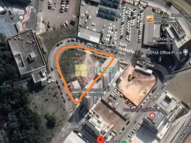 Terreno com 2350m², para alugar, no bairro Jardim Aquarius em São José dos Campos