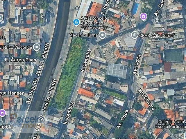 Terreno com 3977m², à venda, no bairro Vila Curuçá em São Paulo