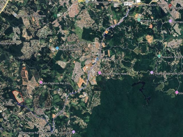Terreno com 200m², à venda, no bairro Bosque dos Pereiras em Cotia