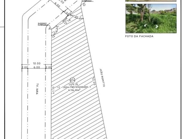 Terreno com 766m², à venda, no bairro Jardim Bela Vista em Vargem Grande Paulista