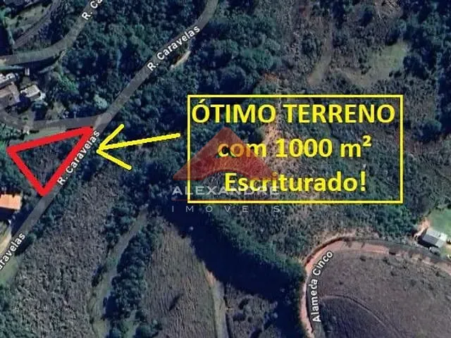 Terreno com 1000m², à venda, no bairro J Andira em Campos do Jordão