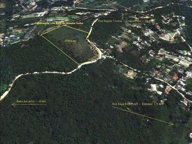 Terreno com 27354m², à venda, no bairro Chácaras Uirapuru em Embu das Artes