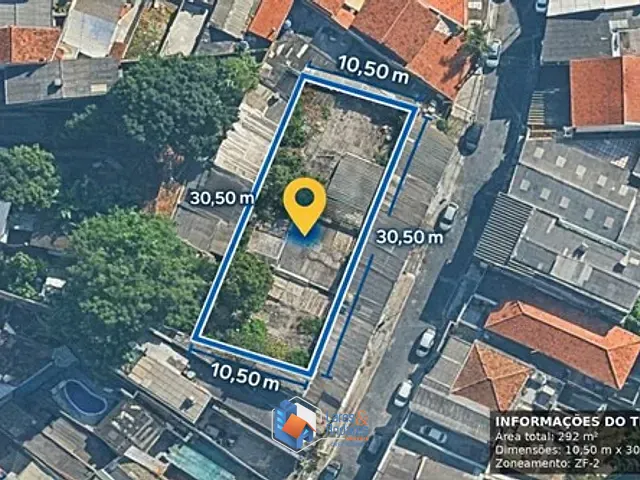 Terreno com 292m² 1 quarto e 1 banheiro, à venda, no bairro Vila Nina em São Paulo