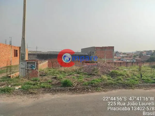 Terreno com 50m² 1 quarto e 1 banheiro, à venda, no bairro SAO JORGE em Piracicaba