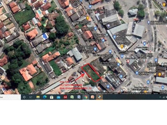 Terreno com 395m², à venda, no bairro Jardim Sao Luiz (Caucaia do Alto) em Cotia