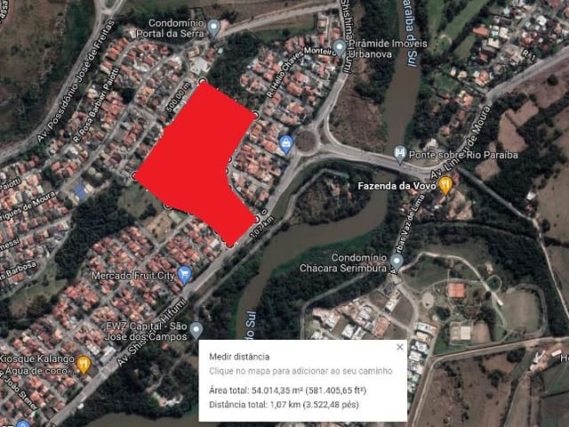 Foto do Terreno - Terreno à venda, 54000 m² por R$ 45.792.000,00 - Urbanova - São José dos Campos/SP | RUSSI IMÓVEIS