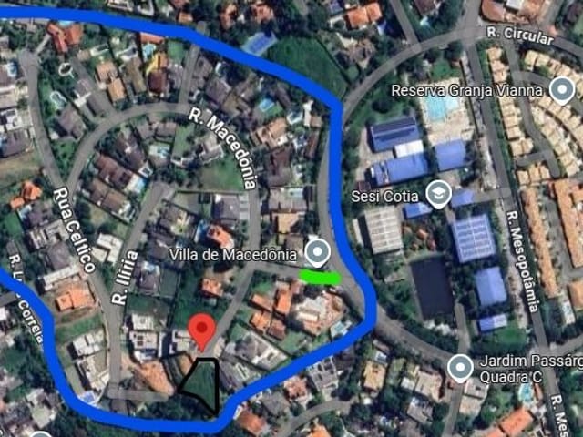 Terreno com 952m², à venda, no bairro Jardim Passargada I em Cotia