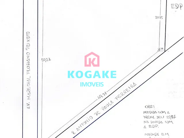 Terreno com 1632m², à venda, no bairro Centro em São José dos Campos