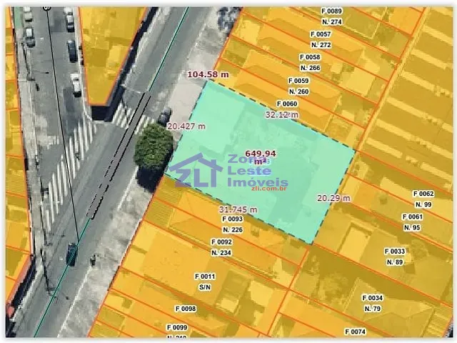 Terreno com 650m², à venda, no bairro Parque Boturussu em São Paulo