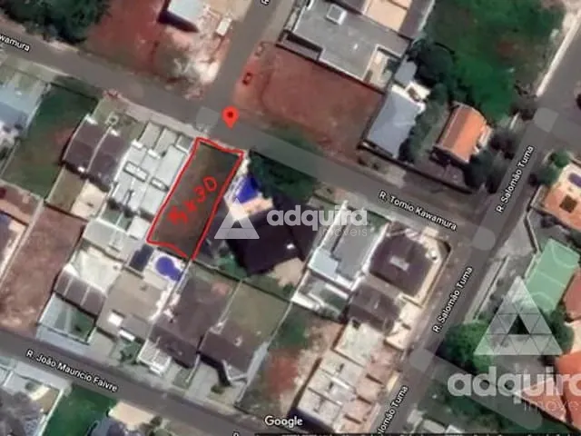 Terreno com 424m², à venda, no bairro Estrela em Ponta Grossa