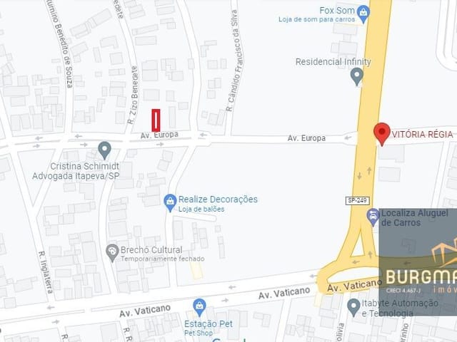 Terreno com 408m², à venda, no bairro Jardim Europa em Itapeva