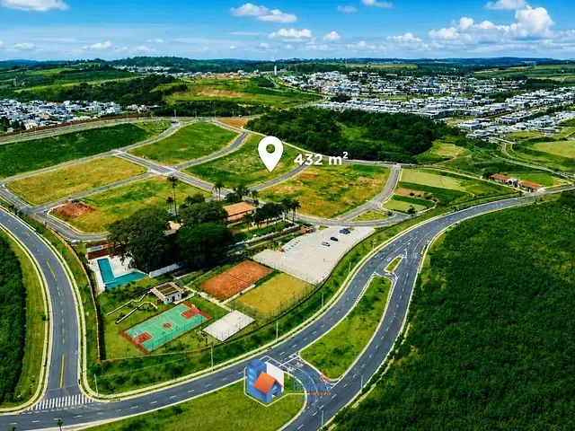 Terreno com 432m² 1 quarto e 1 banheiro, à venda, no bairro Alphaville Dom Pedro Zero em Campinas