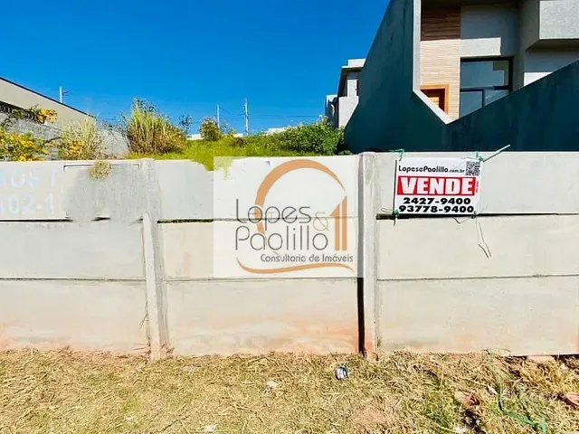 Terreno com 187m², à venda, no bairro Caetetuba em Atibaia