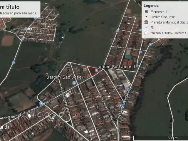Terreno com 1049m², à venda, no bairro Jardim Do Lago em São José dos Campos