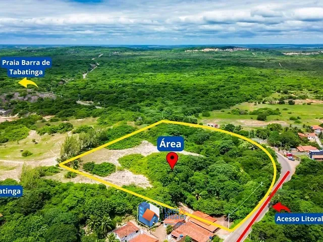 Terreno com 16300m² 1 quarto e 1 banheiro, à venda, no bairro Praia de Tabatinga em Nísia Floresta