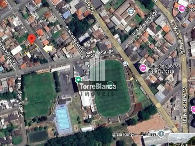 Terreno com 462m², à venda, no bairro Estrela em Ponta Grossa