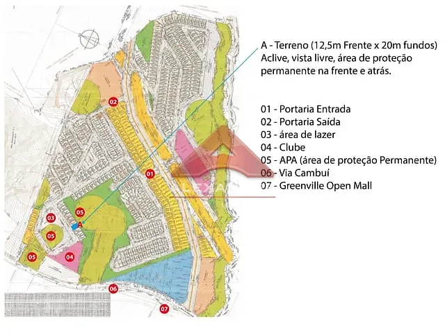 Terreno com 250m², à venda, no bairro Putim em São José dos Campos