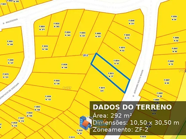 Terreno com 292m² 1 quarto e 1 banheiro, à venda, no bairro Vila Nina em São Paulo