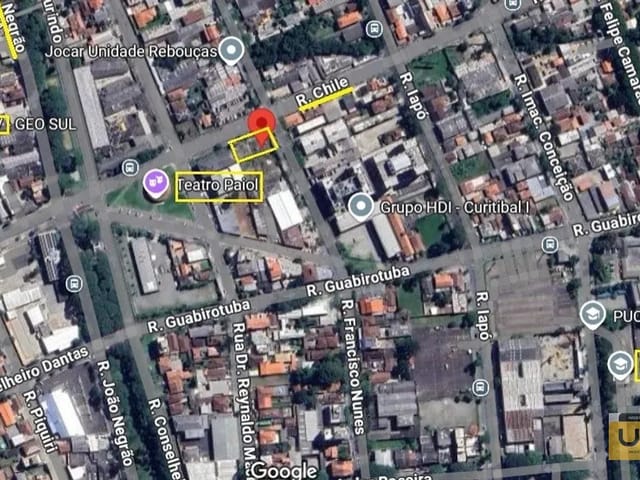 Terreno com 867m², à venda, no bairro REBOUÇAS em Curitiba