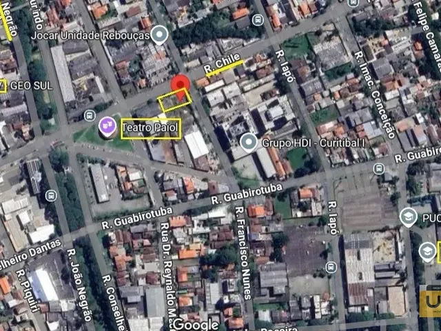 Terreno com 867m², à venda, no bairro REBOUÇAS em Curitiba