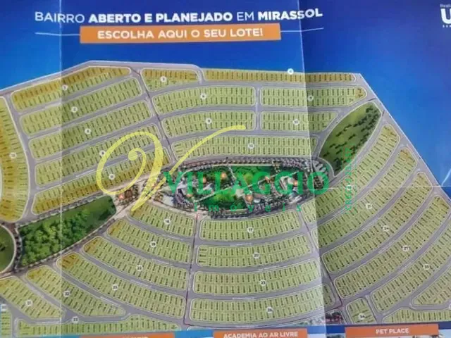 Terreno com 200m², à venda, no bairro Miravista Residencial em Mirassol
