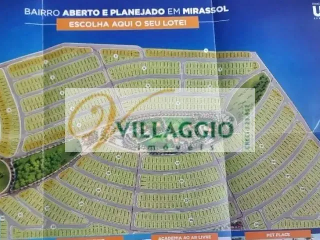 Terreno com 200m², à venda, no bairro Miravista Residencial em Mirassol