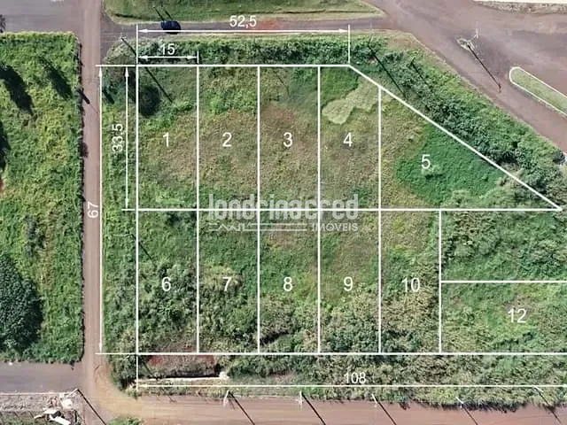 Terreno com 6400m², à venda, no bairro Centro em Santa Tereza Do Oeste