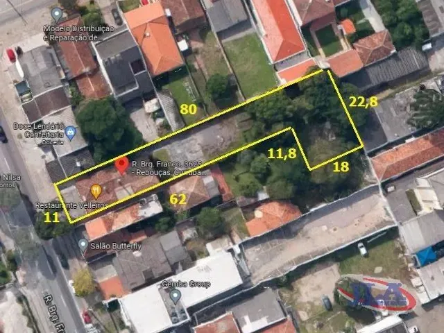 Terreno à venda, no bairro Rebouças em Curitiba