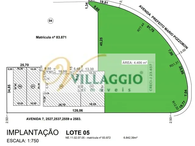 Terreno com 4406m², à venda, no bairro Primeiro Distrito Industrial em Votuporanga