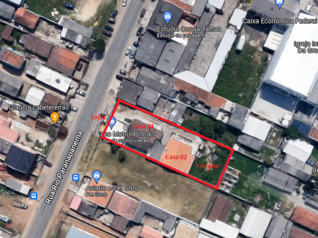Terreno com 1200m², à venda, no bairro Weissópolis em Pinhais