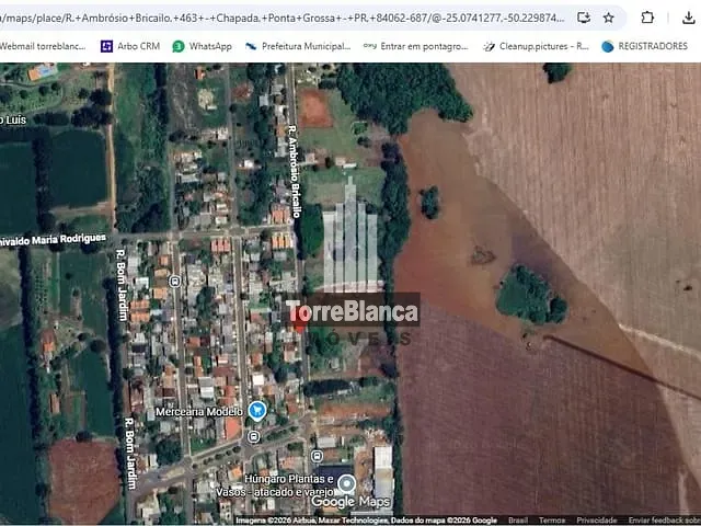 Terreno com 4828m², à venda, no bairro Chapada em Ponta Grossa