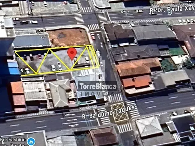 Terreno com 659m², à venda, no bairro Centro em Ponta Grossa