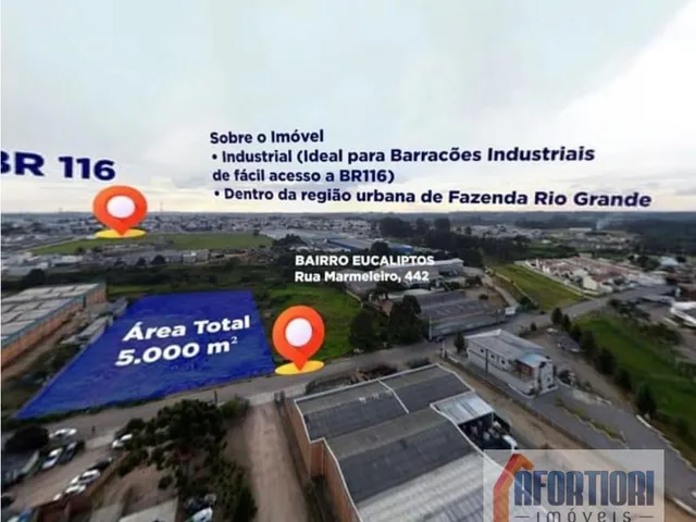 Terreno à venda, no bairro Eucaliptos em Fazenda Rio Grande
