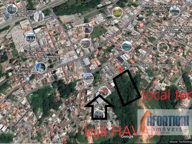 Terreno à venda, no bairro Centro em Araucária