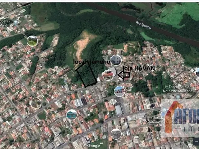Terreno à venda, no bairro Centro em Araucária